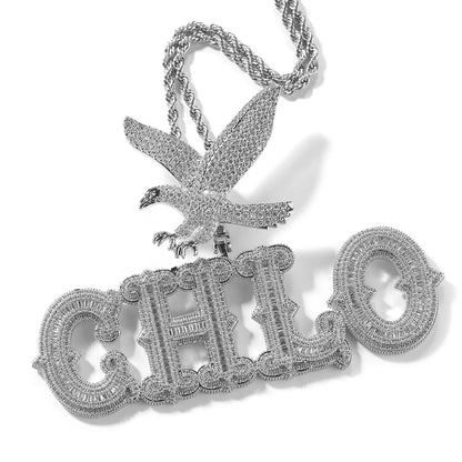 Eagle Bail Custom Letter Pendant