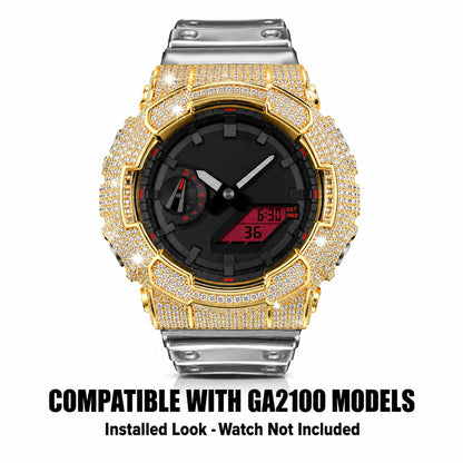Full Pavé Iced Watch Bezel Compatible with GA2100