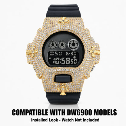 Gothic Cross Watch Bezel Compatible with DW6900