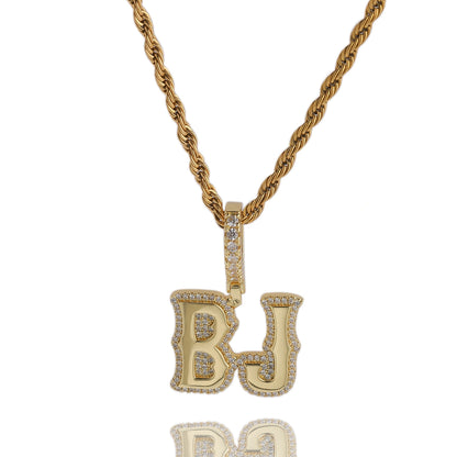 Gothic Font Custom Letter Pendant