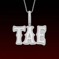 Gothic Font Custom Letter Pendant
