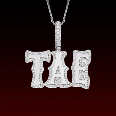 Gothic Font Custom Letter Pendant