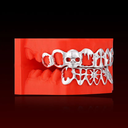 Gothic Skull Cross Custom Grillz