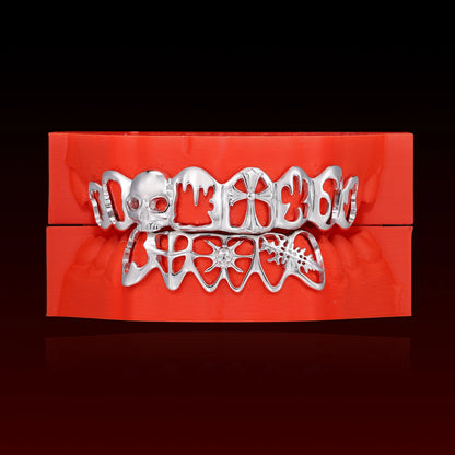 Gothic Skull Cross Custom Grillz