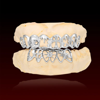 Gothic Skull Cross Custom Grillz