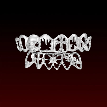 Gothic Skull Cross Custom Grillz