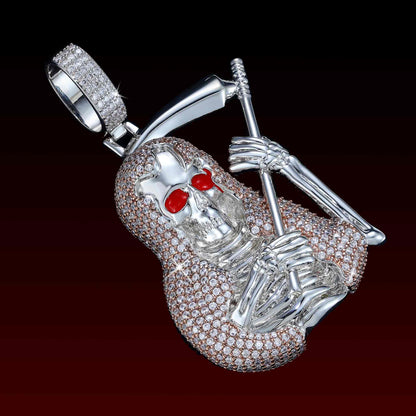 Grim Reaper Iced Out Pendant