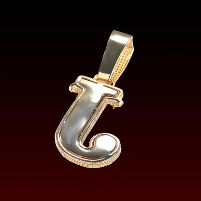 Barbed Wire Custom Letter Pendant