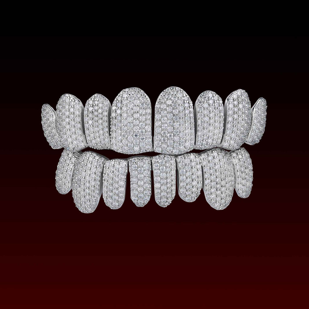 Perm Cut Honeycomb Custom Moissanite Grillz