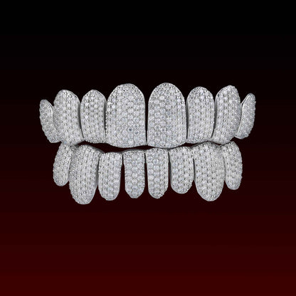 Perm Cut Honeycomb Custom Moissanite Grillz