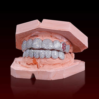 Custom Logo On Fang Moissanite Grillz