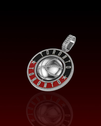 Golden Horseshoe 3D Rotating Pendant