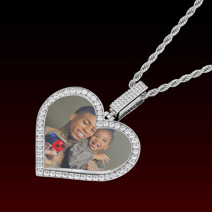 Heart Shape Photo Pendant