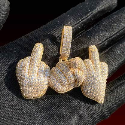 Gestures Iced Out Pendant
