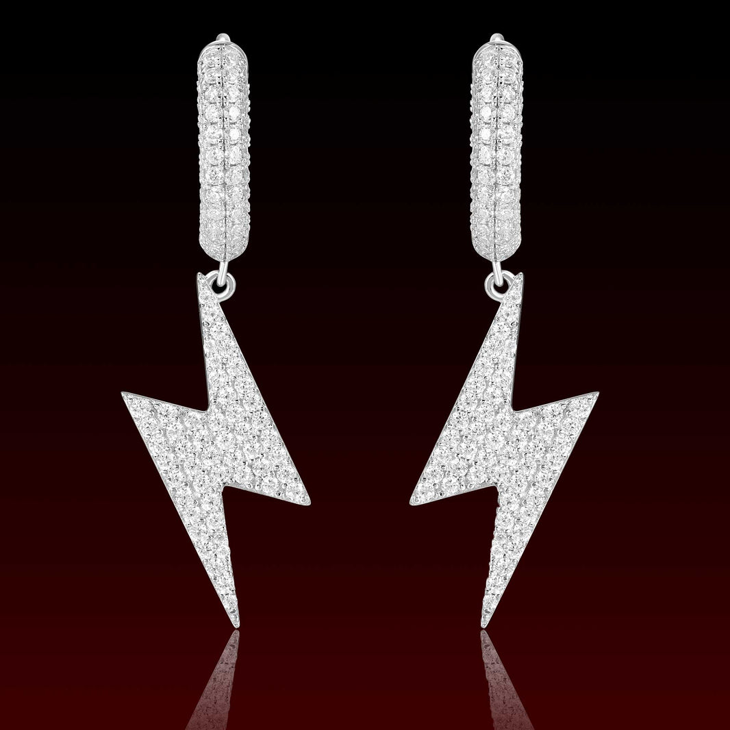 Lightning Dangling Moissanite Earring