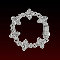 Marquise Cut Flower Infinity Iced Out Bracelet