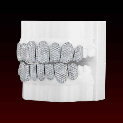Perm Cut Honeycomb Custom Moissanite Grillz