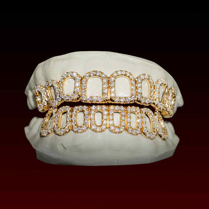 Open Face Custom Moissanite Grillz