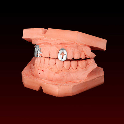 3 Teeth Cap Star Heart Custom Grillz