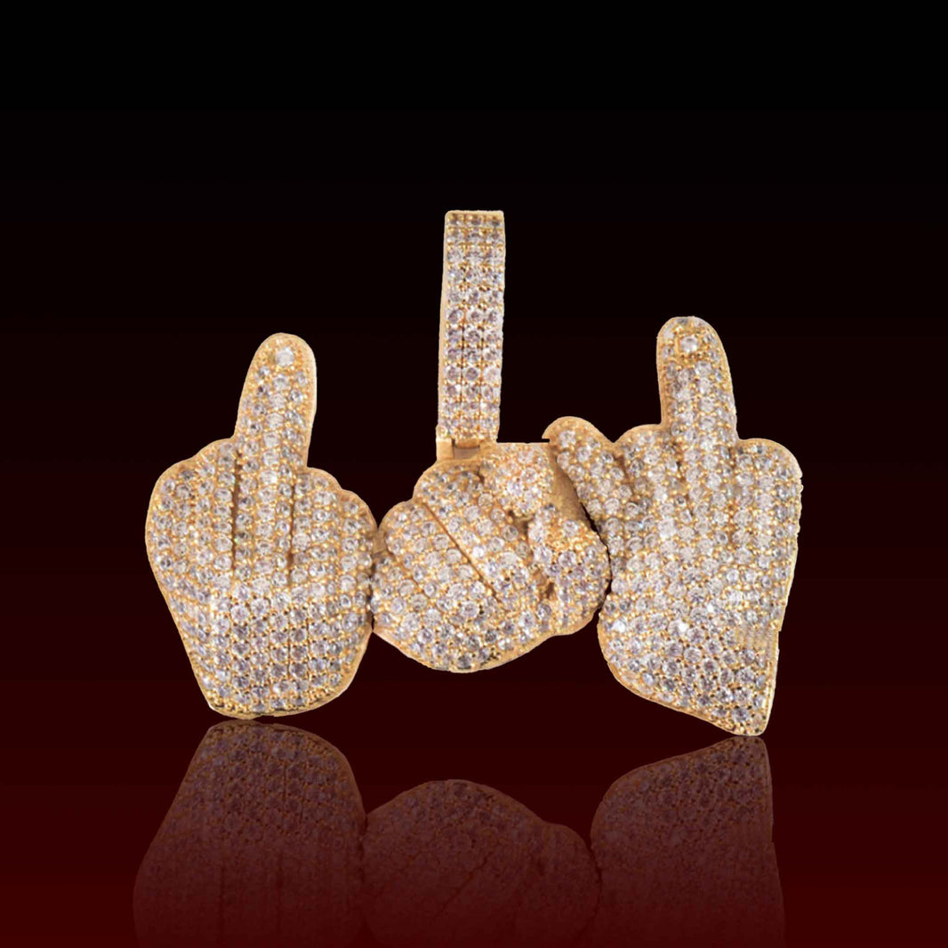 Gestures Iced Out Pendant