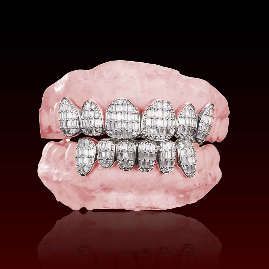 Baguette Cut Custom Moissanite Grillz