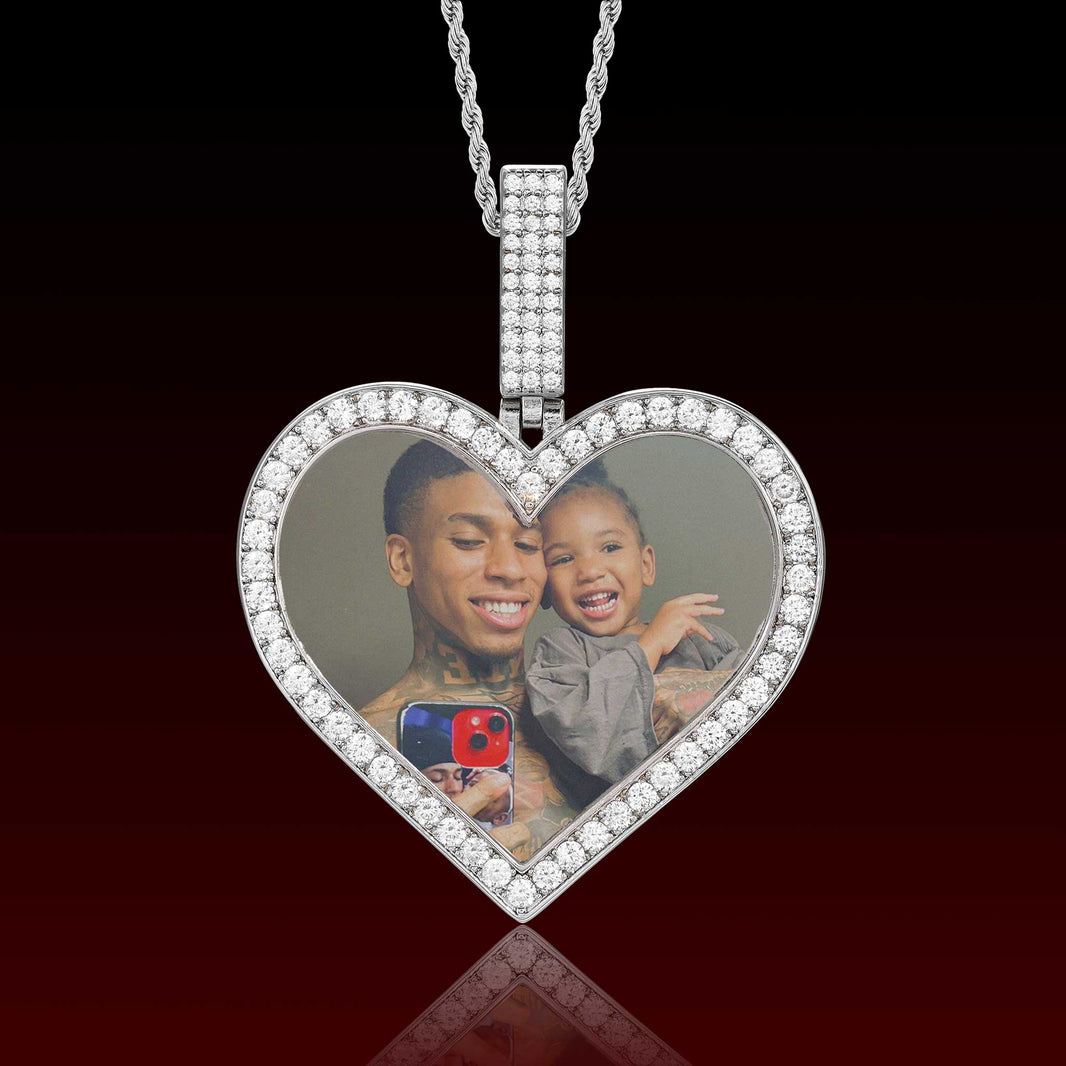 Heart Shape Photo Pendant