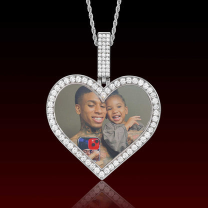 Heart Shape Photo Pendant