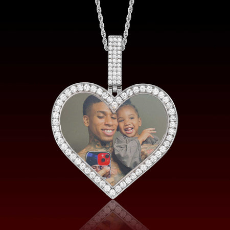 Heart Shape Photo Pendant