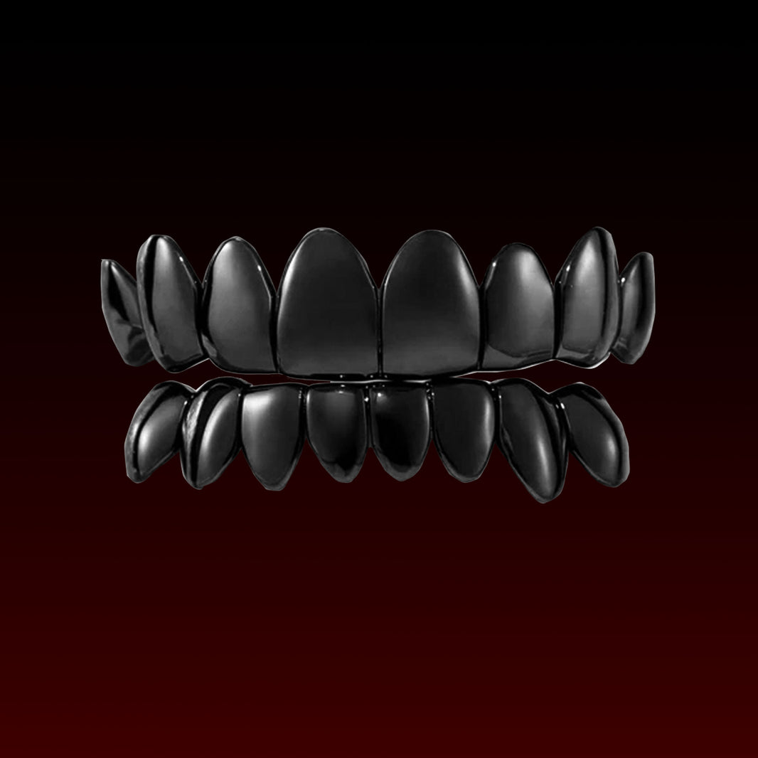 Black Gold Polished Custom Grillz