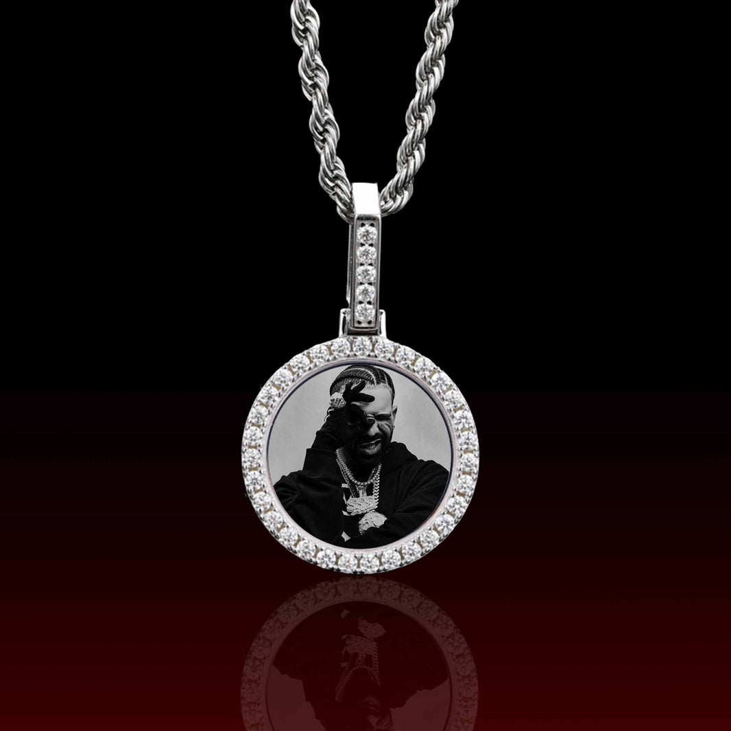 Custom Mini Round Photo Pendant