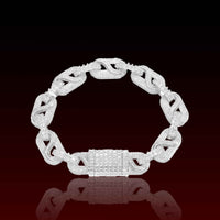 Baguette G-Link Iced Out Bracelet