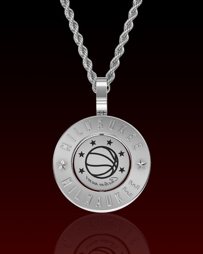 Industrial City 3D Rotating Pendant
