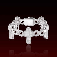 S925 Infinity Cross  Moissanite Bracelet