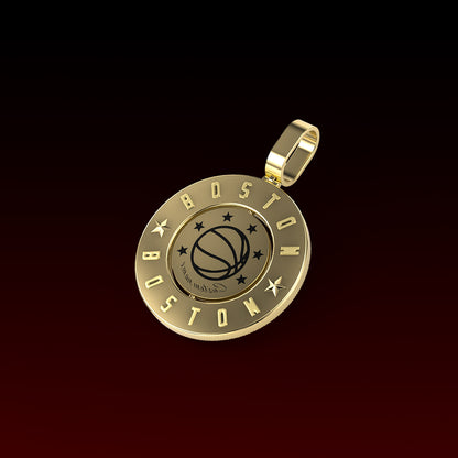 Beantown Inspired  3D Rotating Pendant