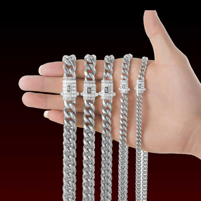Baguette Clasp Miami Cuban Chain