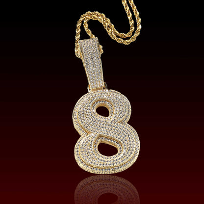 Barbed Wire Custom Letter Pendant