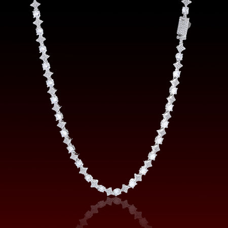 S925 4MM Star Moissanite Tennis Chain