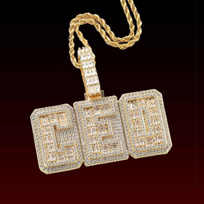 Baguette Box Custom Letter Pendant