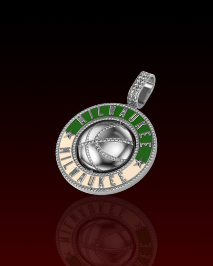 Industrial City 3D Rotating Pendant