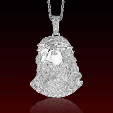 Jesus Face Iced Out Pendant