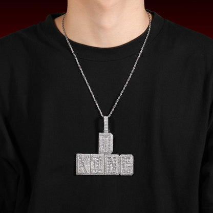 Baguette Box Custom Letter Pendant
