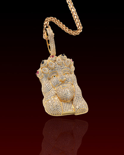 Bubble Jesus Iced Out Pendant