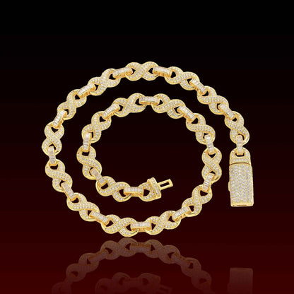 Infinity Baguette Link Iced Out Chain