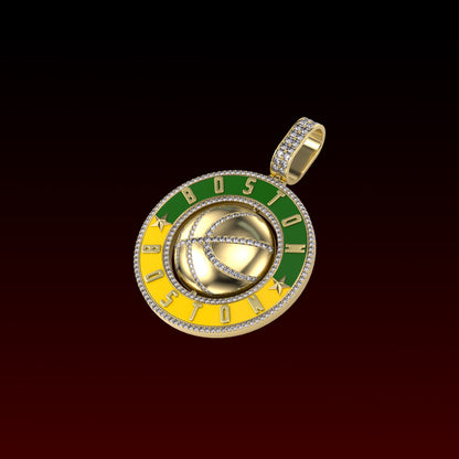 Beantown Inspired  3D Rotating Pendant