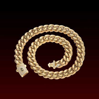 Iced Clasp Miami Cuban Chain