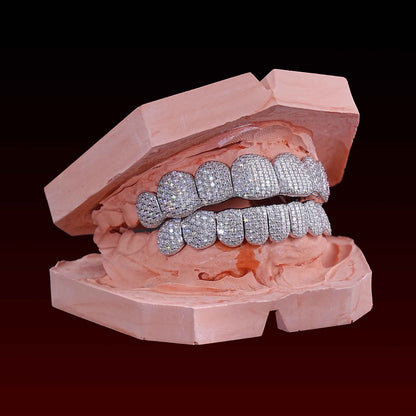 Custom Logo On Fang Moissanite Grillz