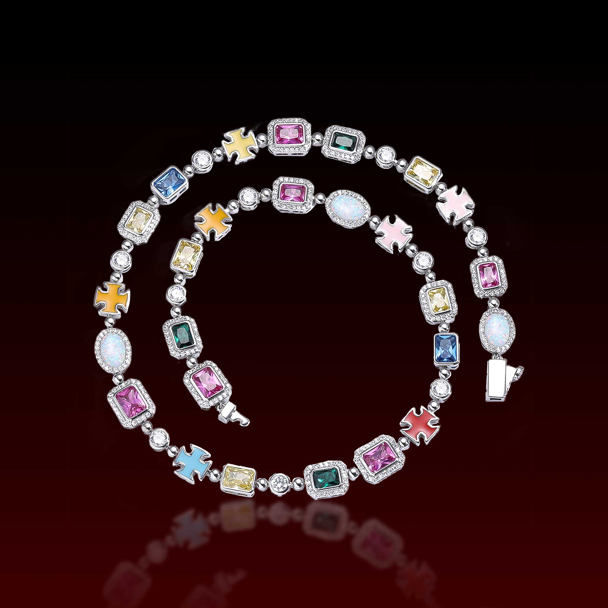 Opal Multi Color Gemstone Chain – Globetuch