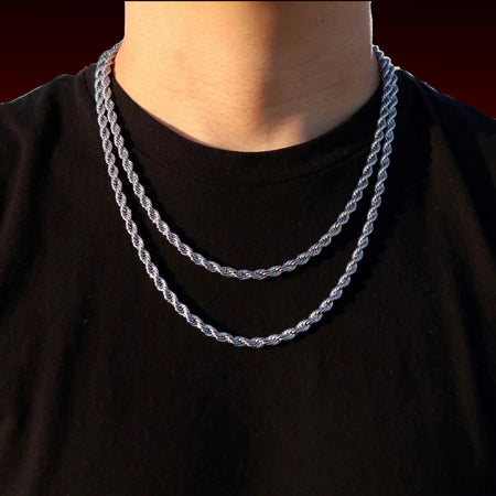 S925 Sterling Silver Rope Chain