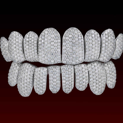Perm Cut Honeycomb Custom Moissanite Grillz