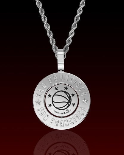 Golden State 3D Rotating Pendant